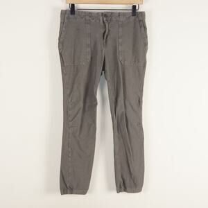 James Perse Mid Rise Cotton Blend Knit Twill Green Jogger Pants Womens Sz 2 / M